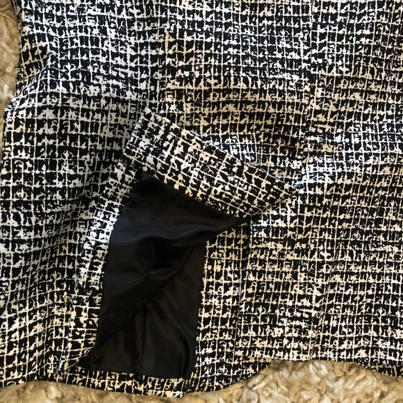 Sz L Harve Benard Black & White Abstract LS Jacket, Box Style - Picture 7 of 9